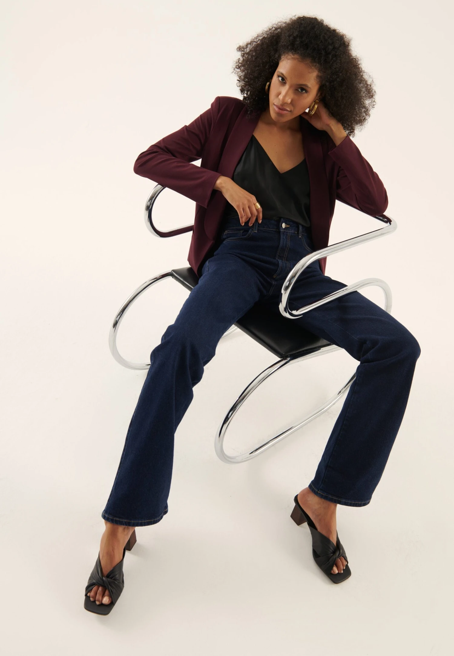 Anna Field Blazer - Bordeaux 7 Anna Field Blazer - Bordeaux - Afbeelding 5