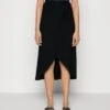 Anna Field Basic Wrap Over Midi Skirt- A-Lijn Rok - Black -Anna Field 161673da8d96477e901a7ce66959ee74