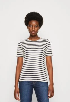Anna Field T-Shirt Print - Dark Blue/White