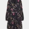 Anna Field Jurk - Black/Pink -Anna Field 594710aa08ce424d9a2c941b80854073