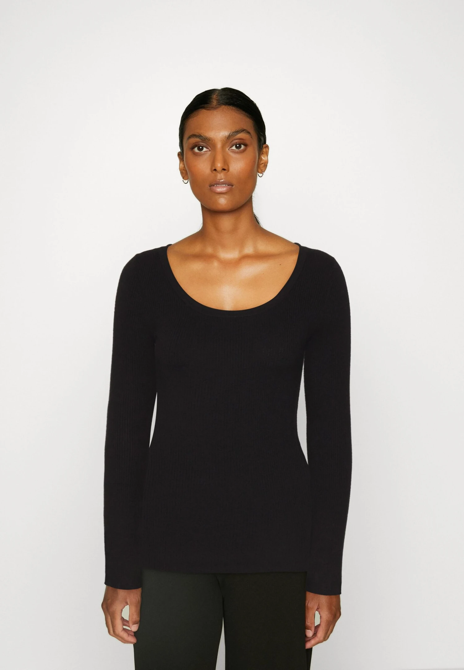 Anna Field Button Detail - Trui -Black 3 Anna Field Button Detail - Trui -Black