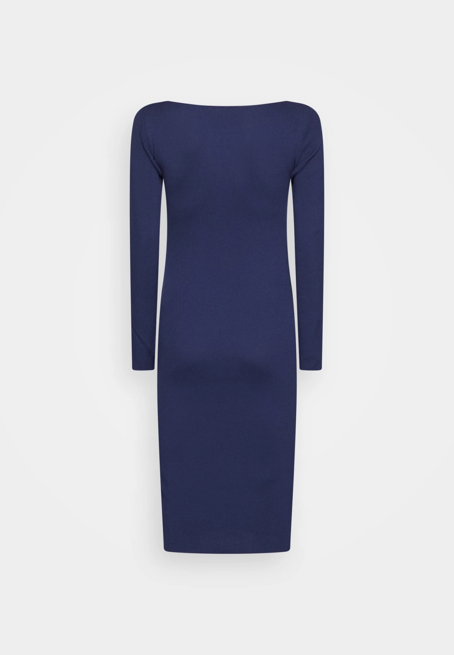Anna Field V Ausschnitt Bodycon Midi Strickkleid - Etui-Jurk - Dark Blue 4 Anna Field V Ausschnitt Bodycon Midi Strickkleid - Etui-Jurk - Dark Blue - Afbeelding 2