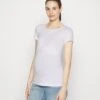 2 Pack - T-Shirt Basic - Pink - 402_White - 001_White - 001 -Anna Field ed46098bac6a48ac9f271ce2ec56b444